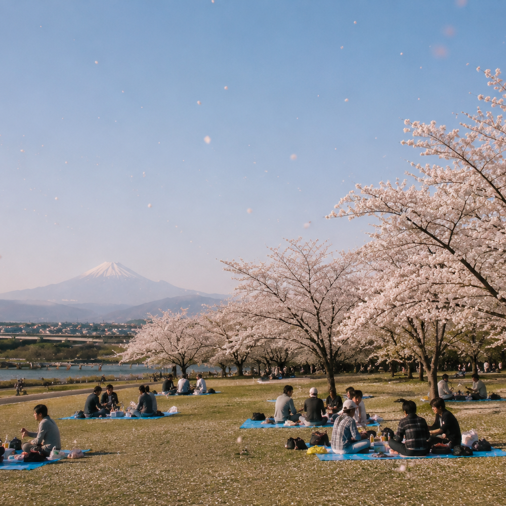 Fuji from Gotenyama at Shinagawa on the Tōkaidō | Hokusai × Takamizawa