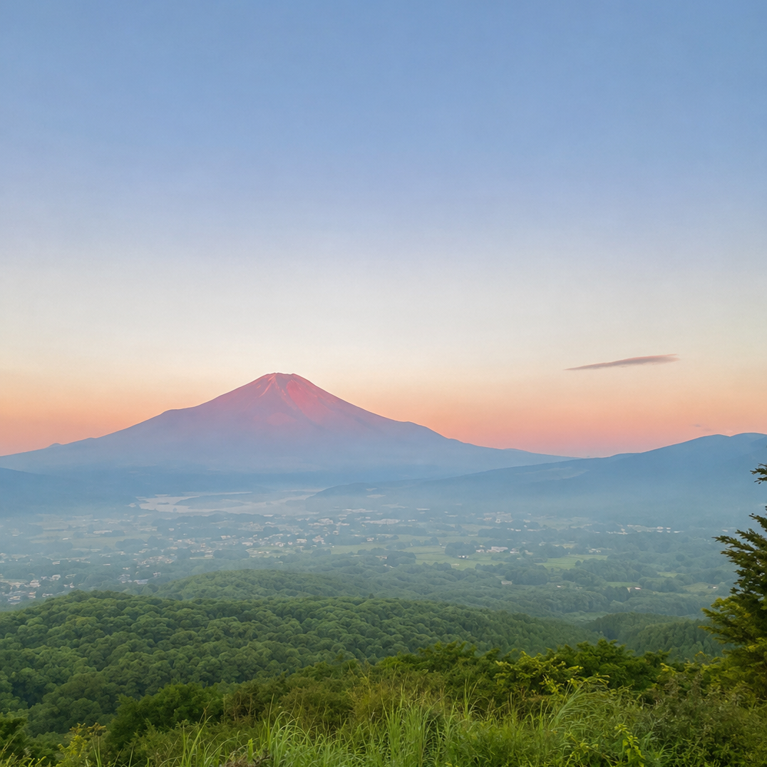 Red Fuji — Fine Wind, Clear Morning | Hokusai × Takamizawa