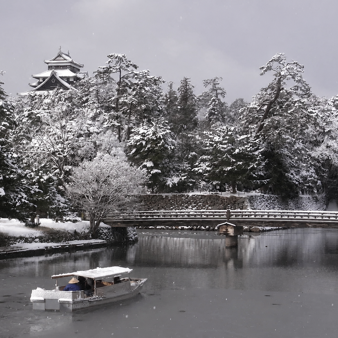 歌川広重 /「名所江戸百景」日本橋雪晴