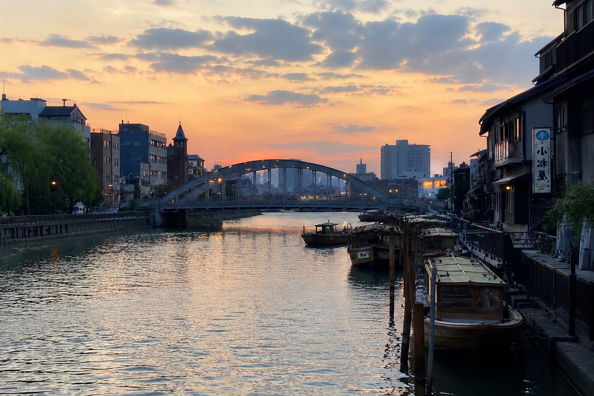 Near Yanagibashi, Eight Views of Tokyo | Kasamatsu Shiro × Unsodo
