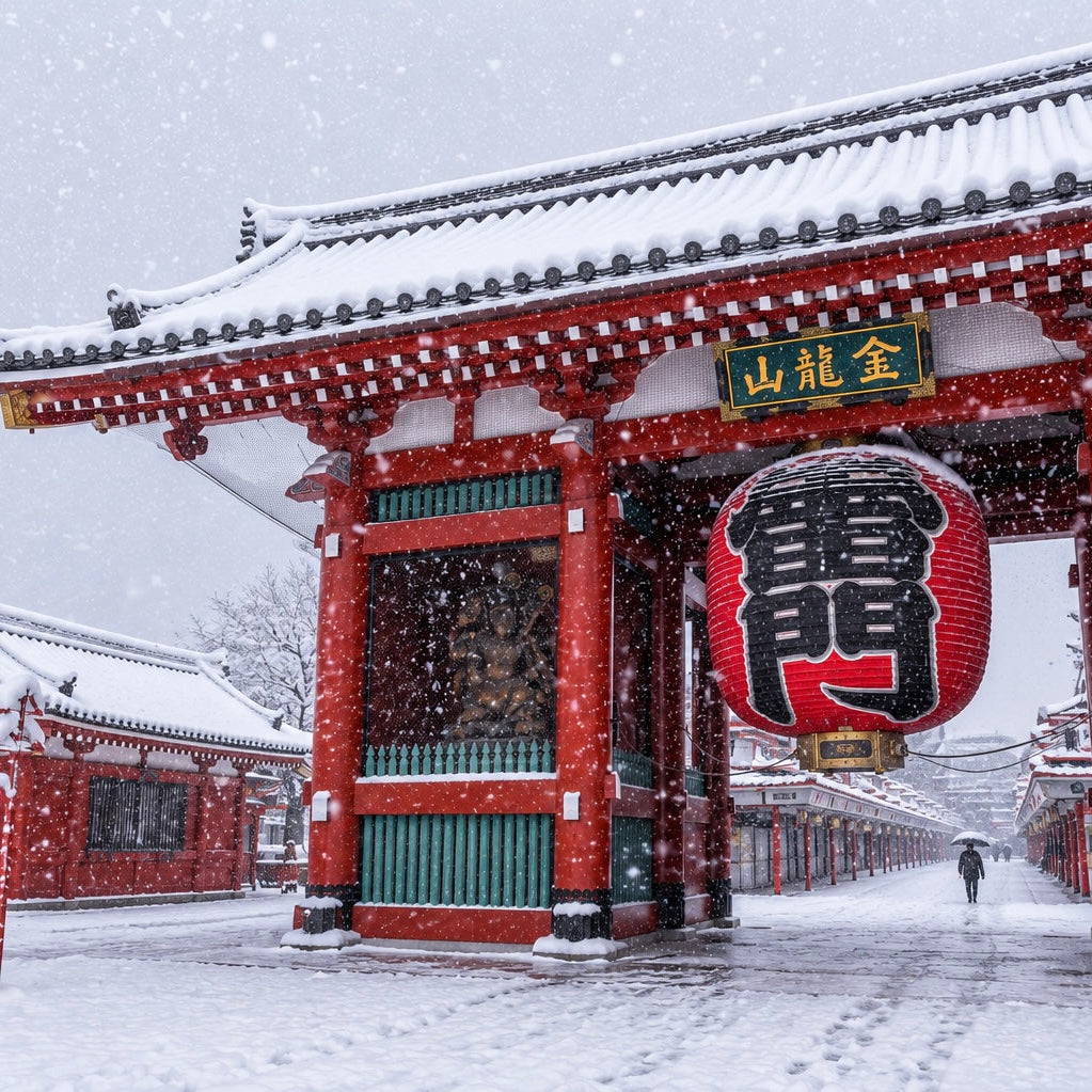Kinryūzan Temple at Asakusa | Hiroshige × Unsodo
