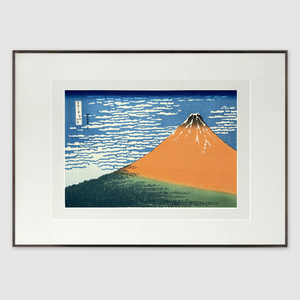 Red Fuji — Fine Wind, Clear Morning | Hokusai × Takamizawa