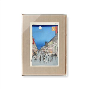 Night View of Saruwaka-chō | Hiroshige × Unsodo