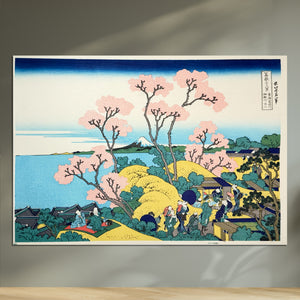 Fuji from Gotenyama at Shinagawa on the Tōkaidō | Hokusai × Takamizawa